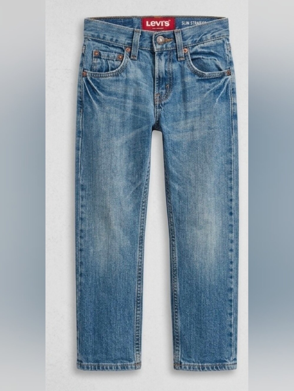 997. Levi’s Boys 514 Slim Straight Jeans Size 8 Slim Medium Wash